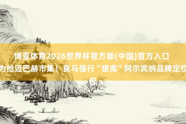 博亚体育2026世界杯官方版(中国)官方入口 为抢迈巴赫市集！良马强行“拔高”阿尔宾纳品牌定位